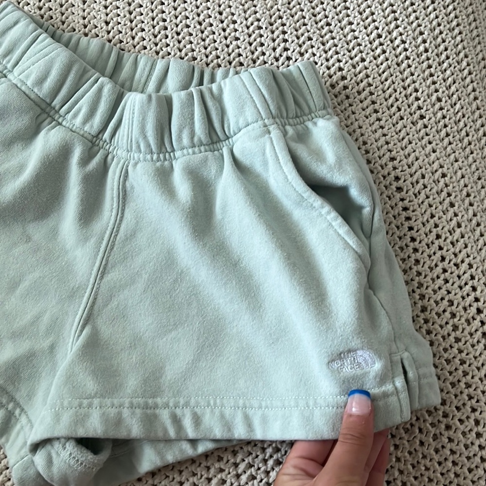 NORTHFACE*** mint sweatshorts